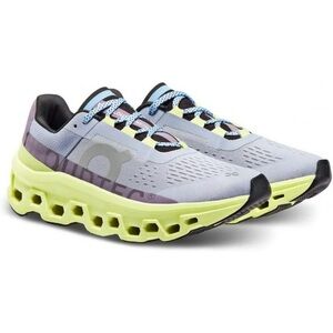 On Running Athletic Shoes in Gray and Yellow